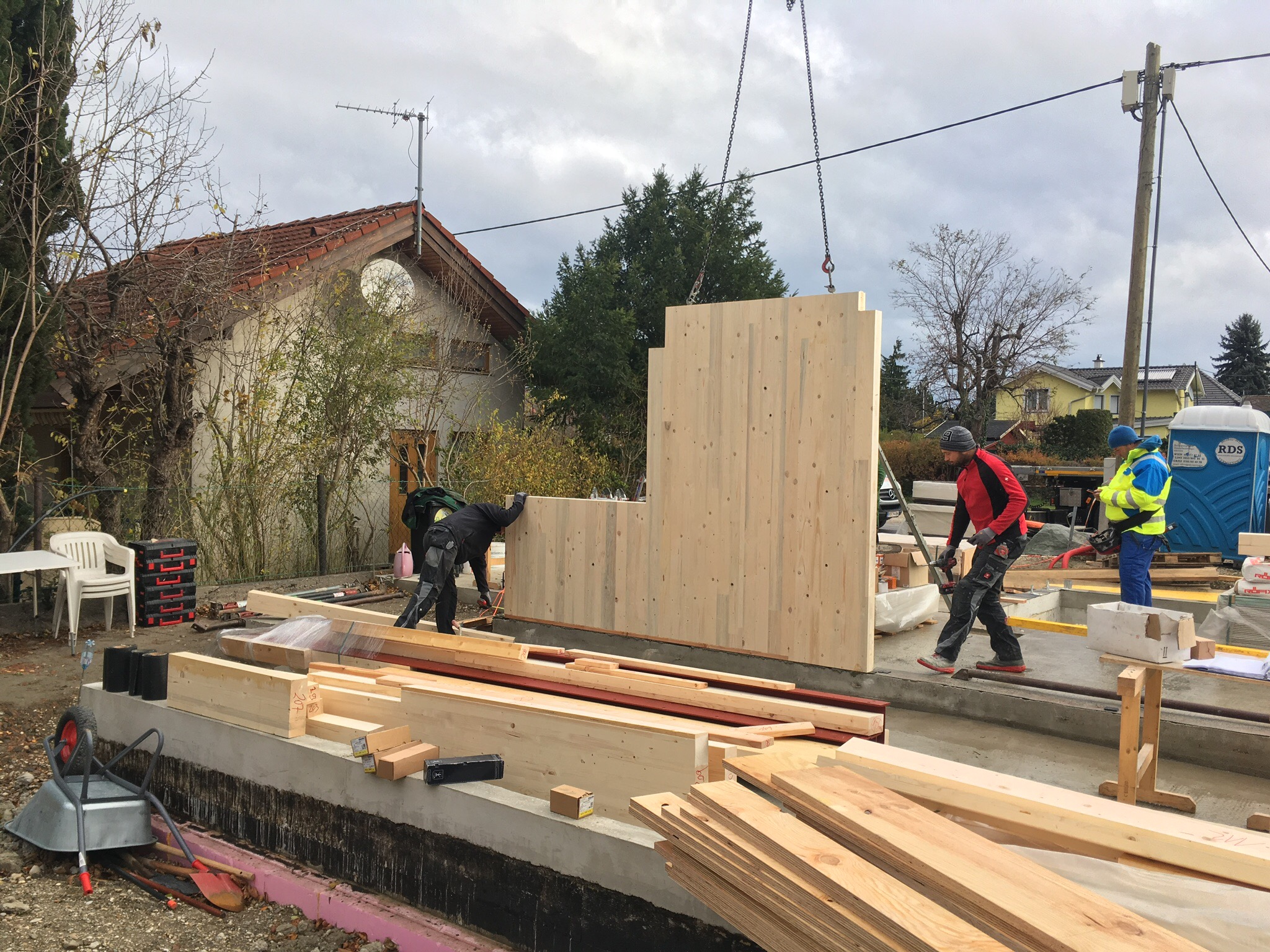 Die erste Wand steht 😃